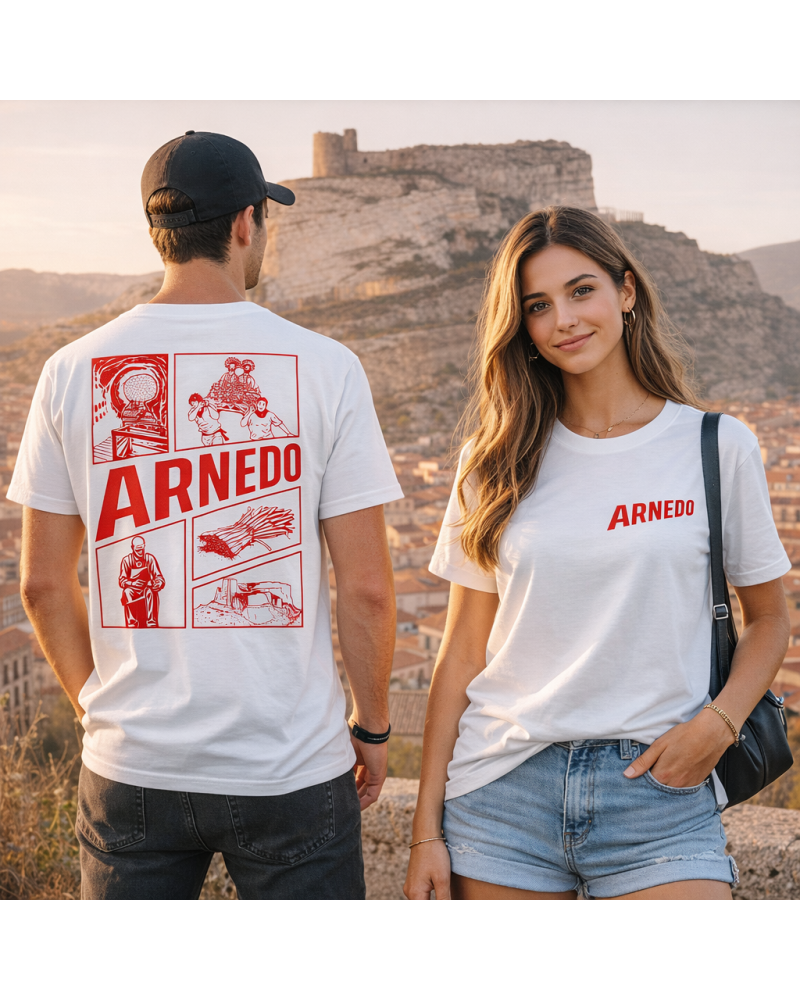 Camiseta blanca unisex arnedo 26