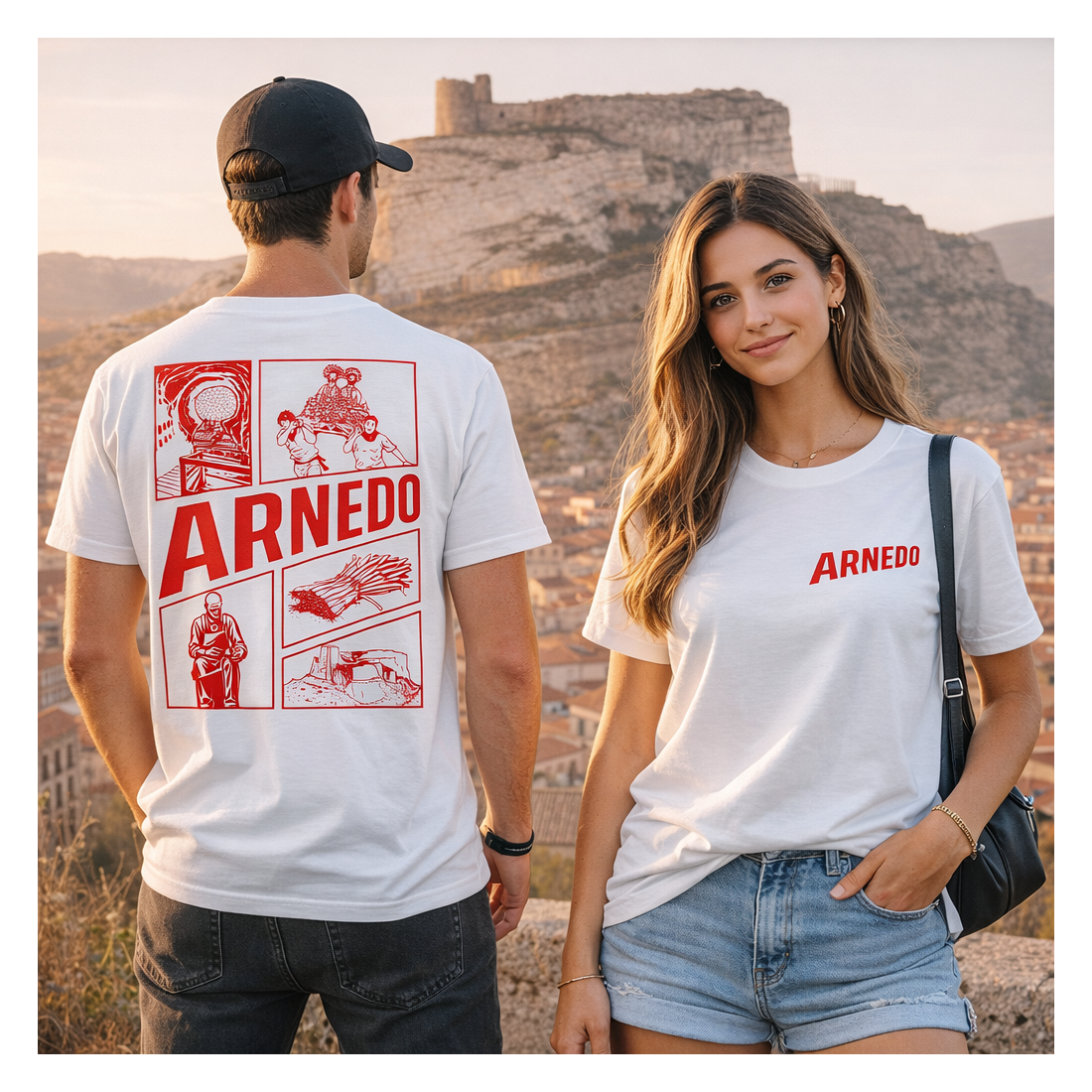 Camiseta blanca unisex arnedo 26