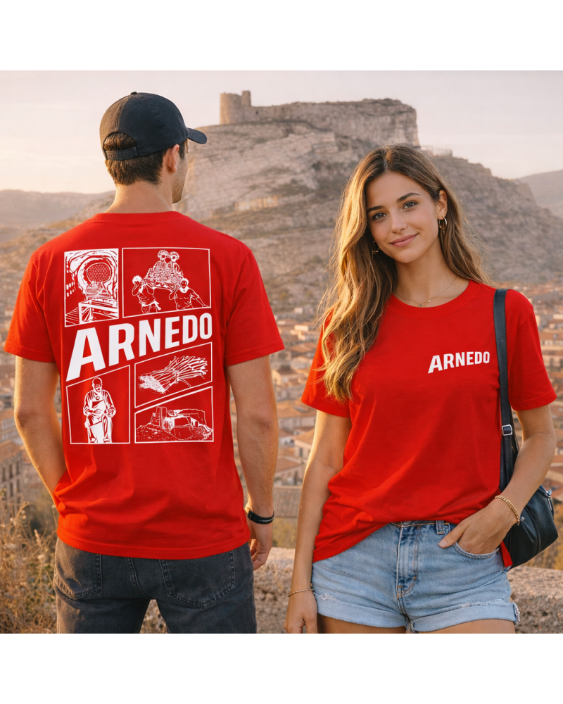Camiseta Roja unisex arnedo 26