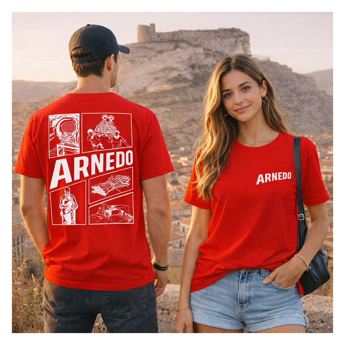 Camiseta Roja unisex arnedo 26