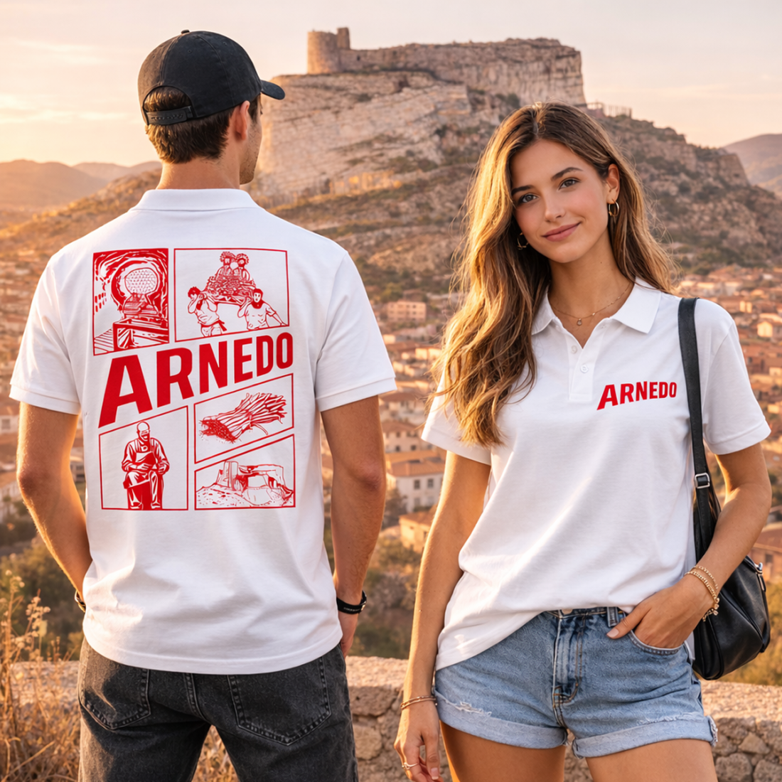Polo de Algodón Piqué - Arnedo "Siente tu Pueblo" | Calidad y Tradición