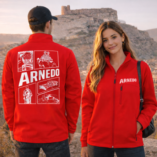 Cortavientos Softshell Rojo arnedo