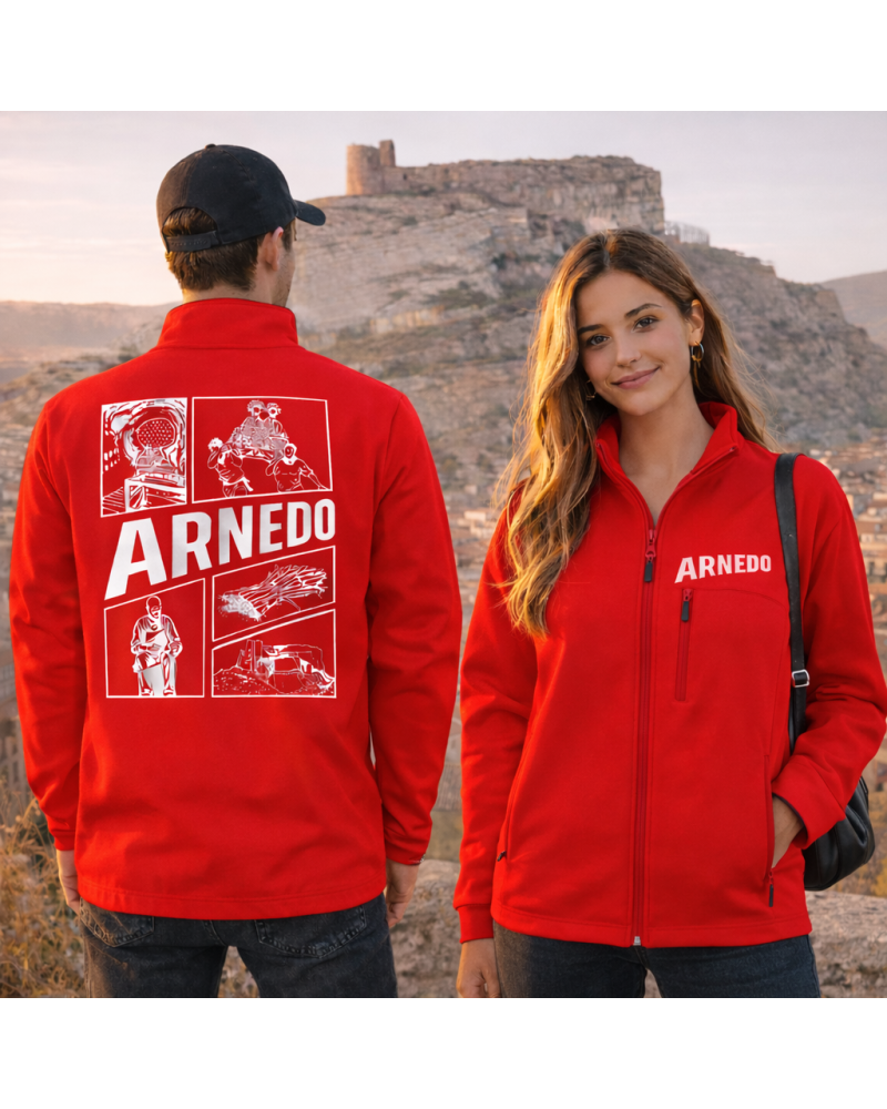 Cortavientos Softshell Rojo arnedo