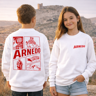 Sudadera blanca Arnedo Infantil | Ropa de Fiestas para Niños