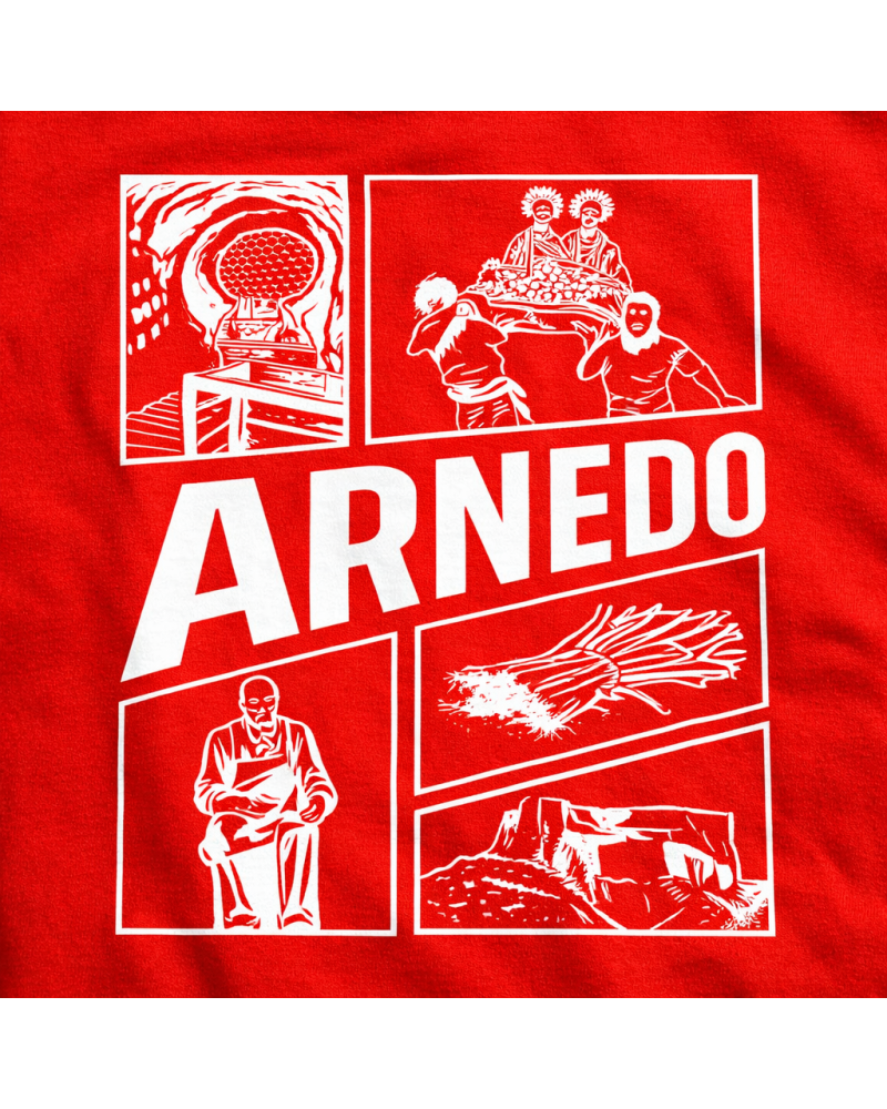 Sudadera Fiestas Arnedo sin Capucha Roja | Siente Tu Pueblo