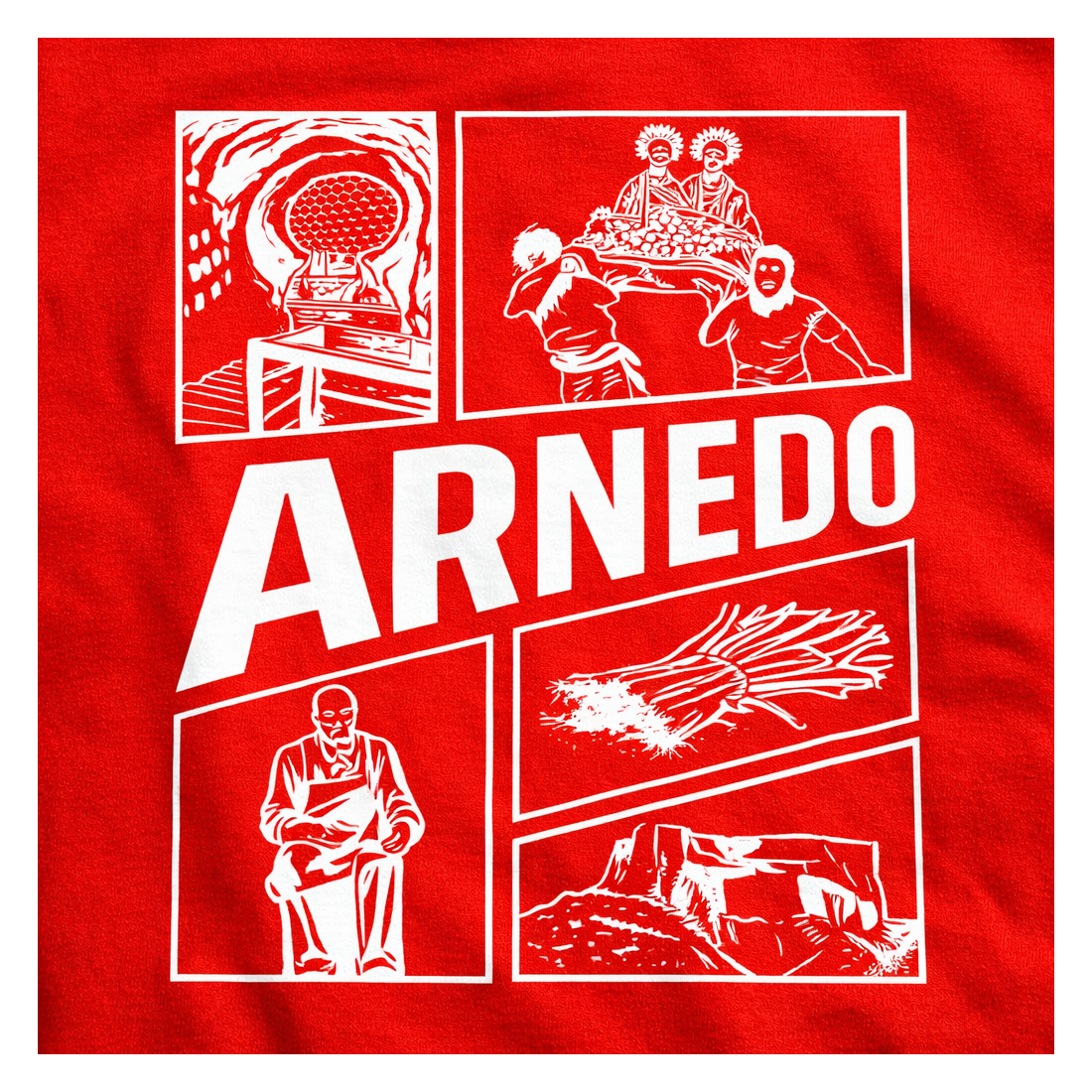 Sudadera Fiestas Arnedo sin Capucha Roja | Siente Tu Pueblo