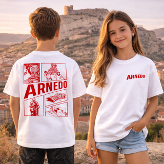 Camiseta Fiestas Arnedo Infantil Blanca Premium | Siente Tu Pueblo
