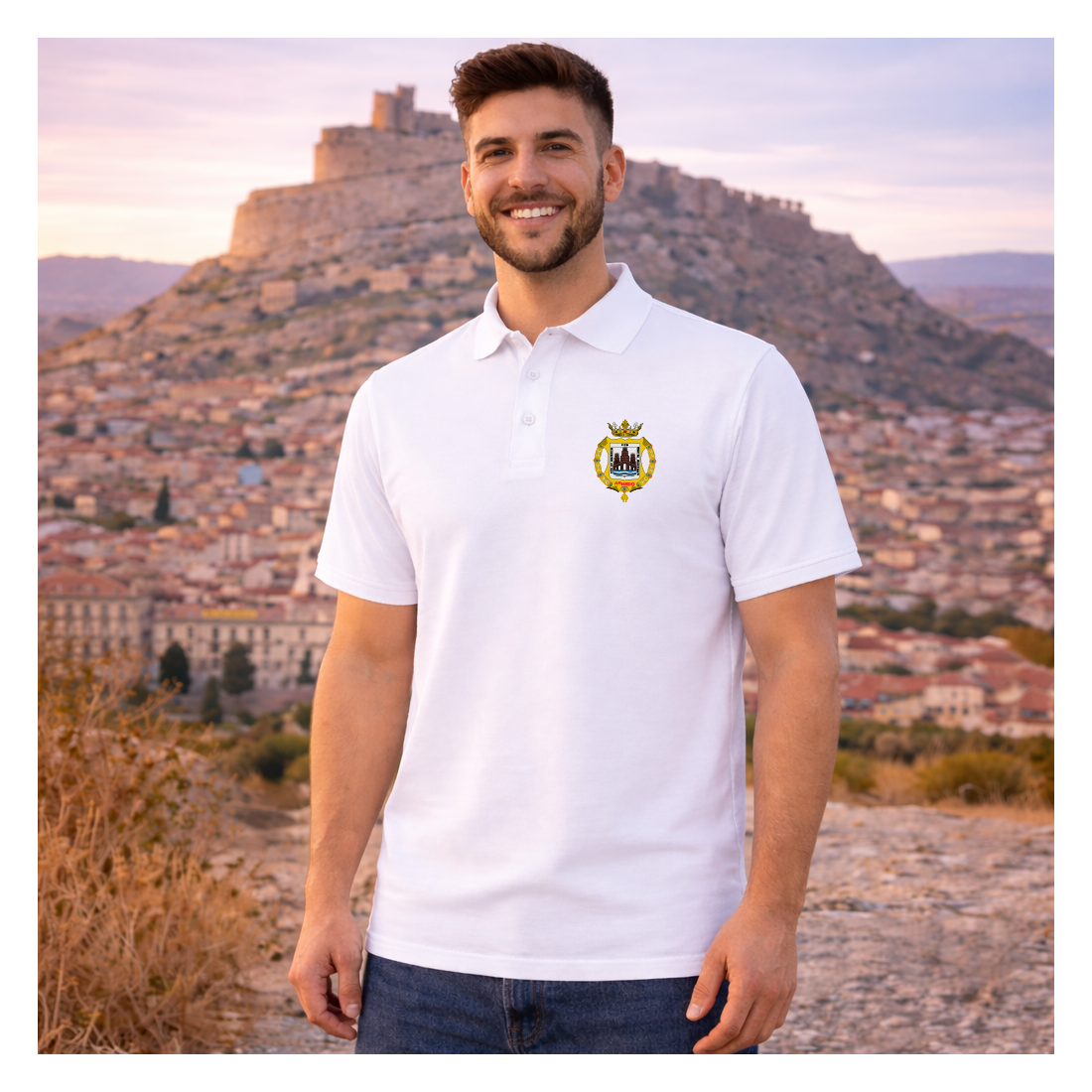 Polo Clásico escudo Arnedo - 100% Algodón 200 g/m²